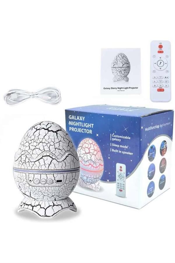 Yumurta Şeklinde Su Dalgalı Bluetooth Speaker Lamba Renkli Şarjlı - Lisinya