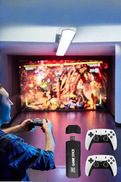 Joystick Çift Kollu Oyun Kolu Retro Oyun Yüksek Çözünürlüklü 3D Game Yeni Nesil - Lisinya