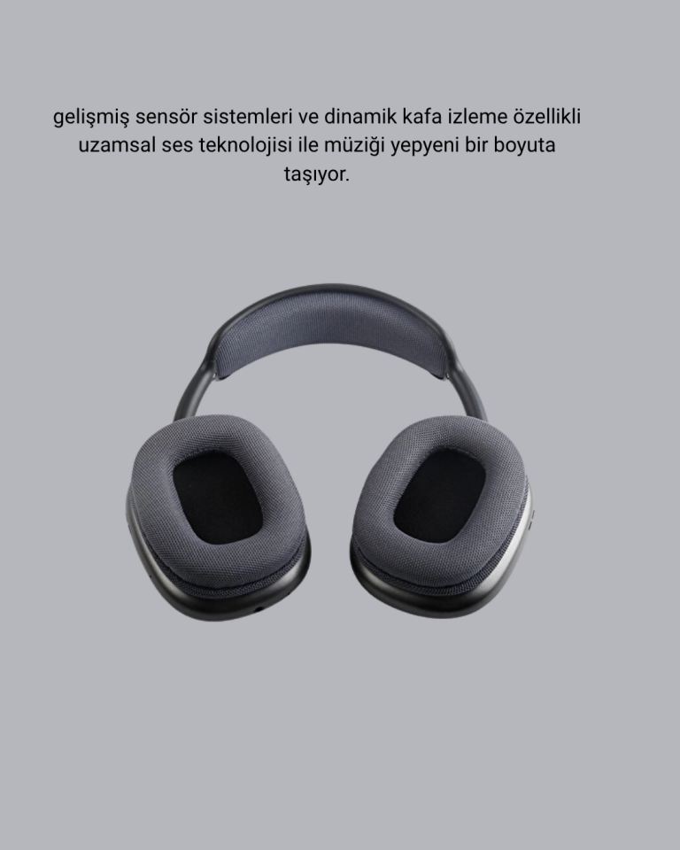 Bluetooth 5.0 Kulak Üstü Kulaklık – Gürültü Engelleme, Uzamsal Ses, Hızlı Şarj - Lisinya