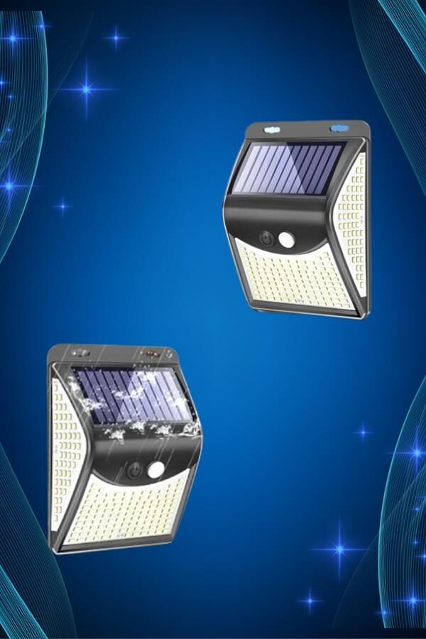 Solar Sensörlü Duvar Lambası Bahçe Lamba 20 Led Işık - Lisinya
