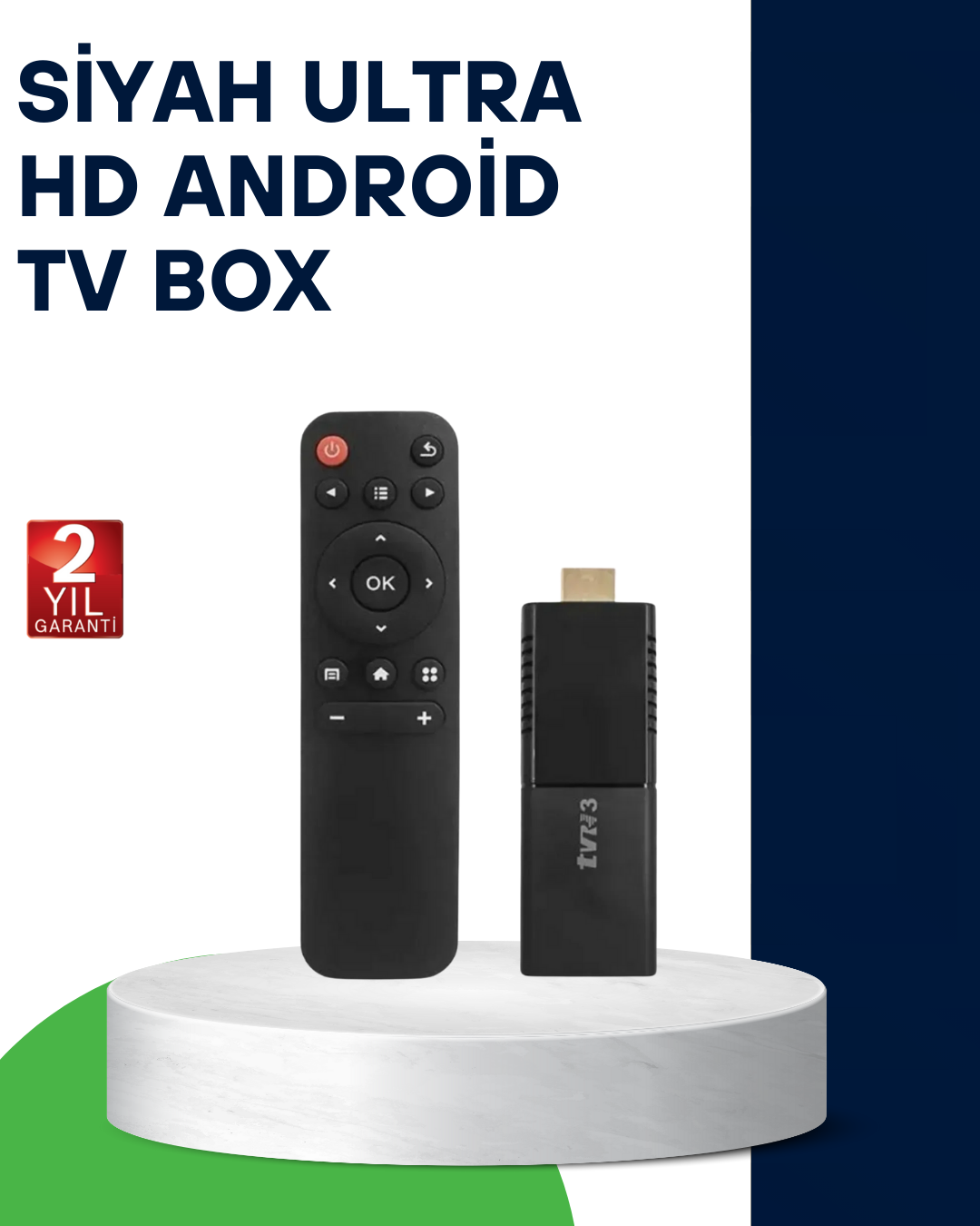 YamanHobi 4K TV Stick 2 GB RAM 16 GB Hafıza WiFi Bluetooth