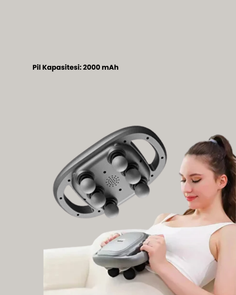 Geliştirilmiş 6 Başlıklı Şarjlı Masaj Aleti 2000 mAh Derin Doku Masajı - Lisinya
