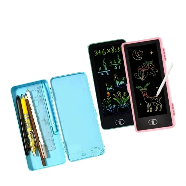 LCD Dokunmatik Ekranlı Kalemlik Mavi Renkli ( Lisinya )