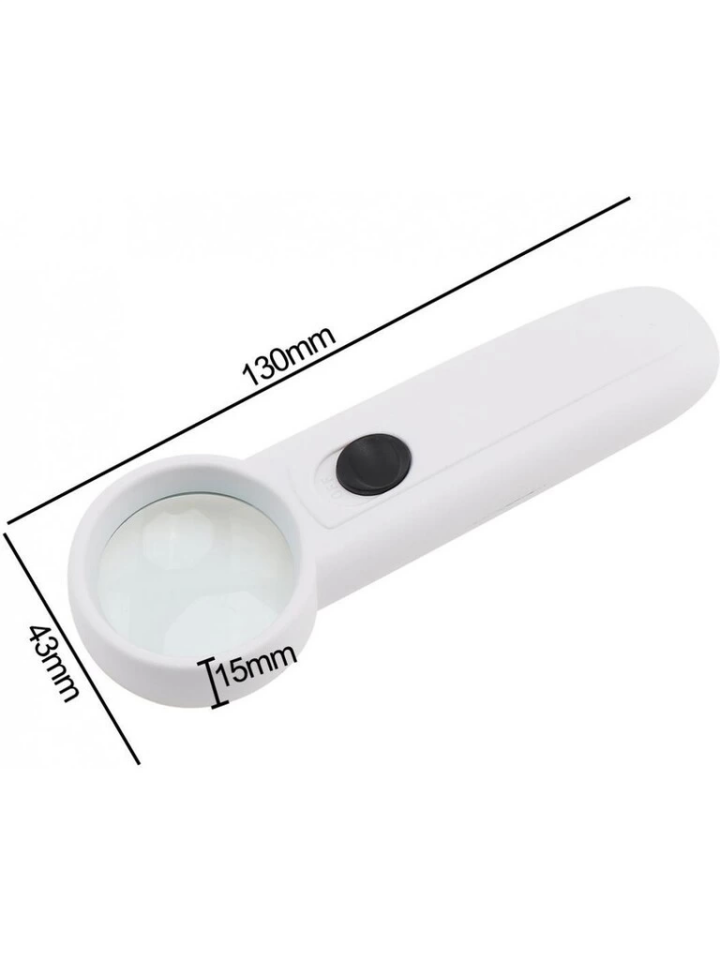 15X Çok Fonksiyonlu 2 Led Işıklı Taşınabilir El Büyüteç ( Lisinya )