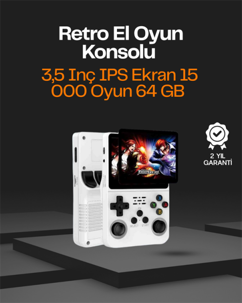 Taşınabilir Retro Oyun Konsolu – 15.000 Oyun, 64 GB Depolama, IPS Ekran - Lisinya