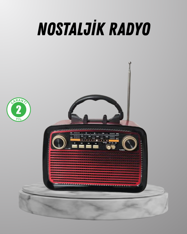 Ahşap Dokulu Bluetooth Müzik Kutusu – Vintage LED Tasarımıyla Modern Ses Deneyimi - Lisinya