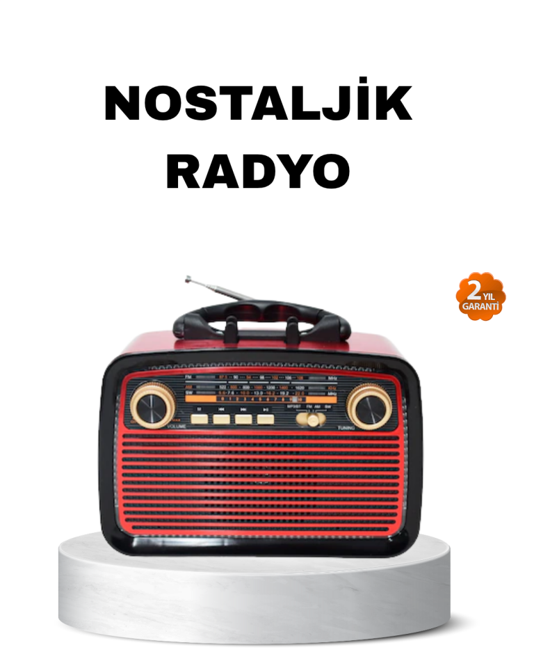 Bluetooth’lu LED Işıklı Nostaljik Müzik Kutusu – Ahşap Dokulu, Vintage Tasarım ve Yüksek Ses Kalitesi - Lisinya
