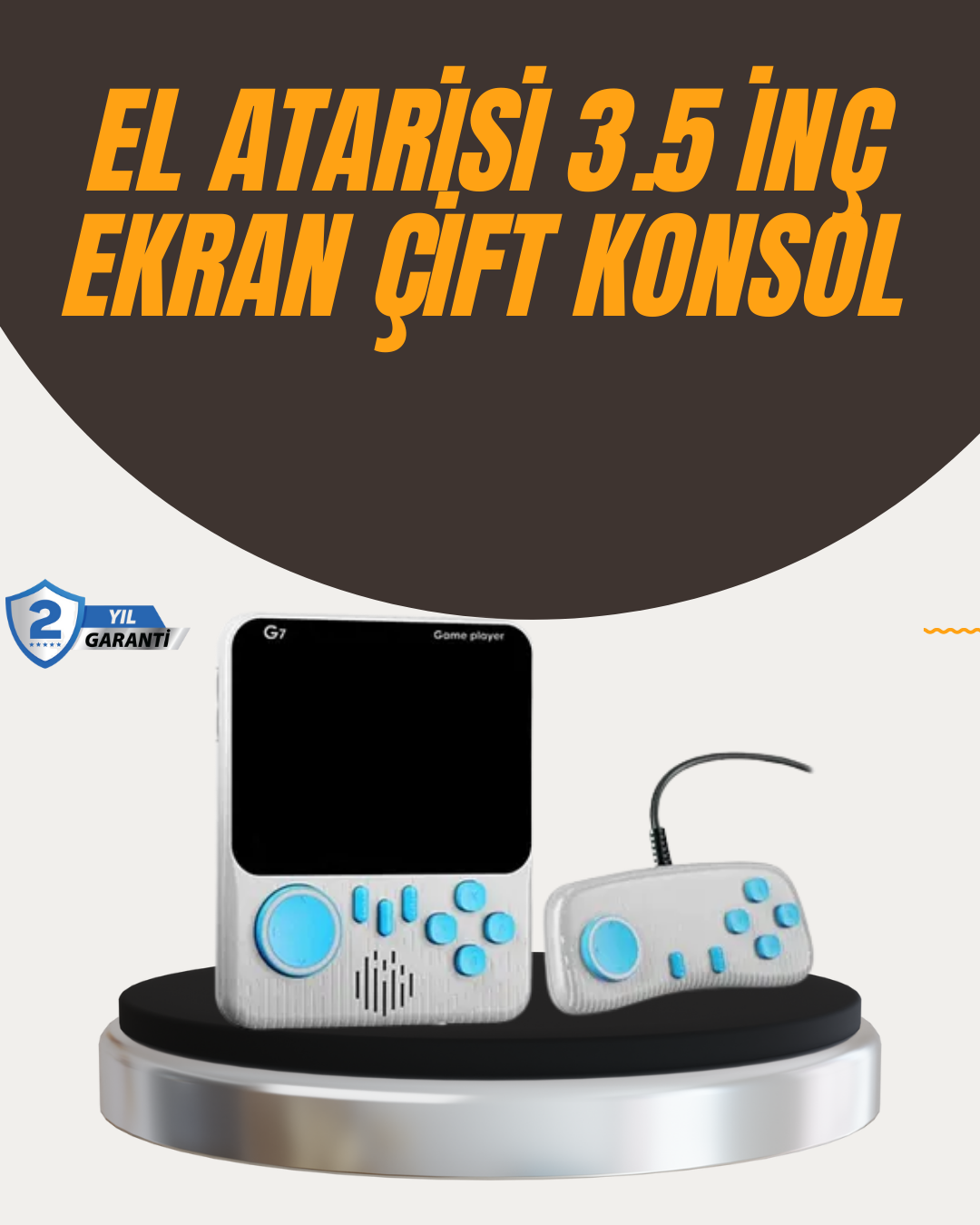 İki Kişilik Oyun Deneyimi Sunan Taşınabilir Retro Konsol - Lisinya