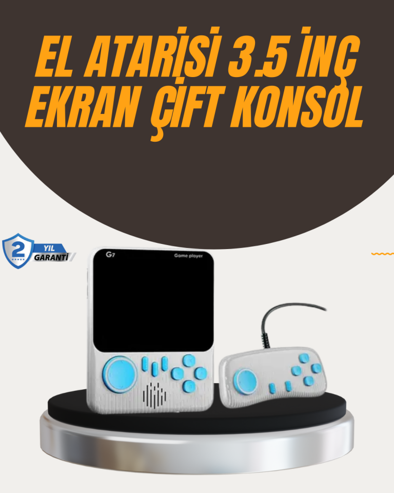 İki Kişilik Oyun Deneyimi Sunan Taşınabilir Retro Konsol - Lisinya