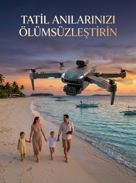 Canlı Görüntü Aktarımlı Katlanabilir Kamera Dron - Lisinya