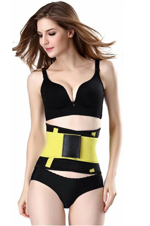Hot Belt Termal Sauna Kemer Unisex Terletme Korsesi (sarı-siyah) ( Lisinya )