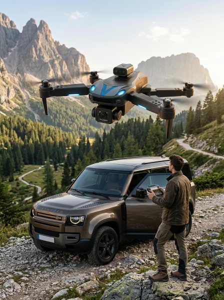 Katlanabilir Çift Kameralı Drone Uzaktan Kumandalı Hava Aracı - Lisinya
