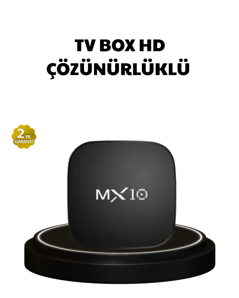 MX Box S 4K Android TV Box – Google Asistan, Dolby Ses, 8 GB Hafıza, Chromecast Desteği - Lisinya