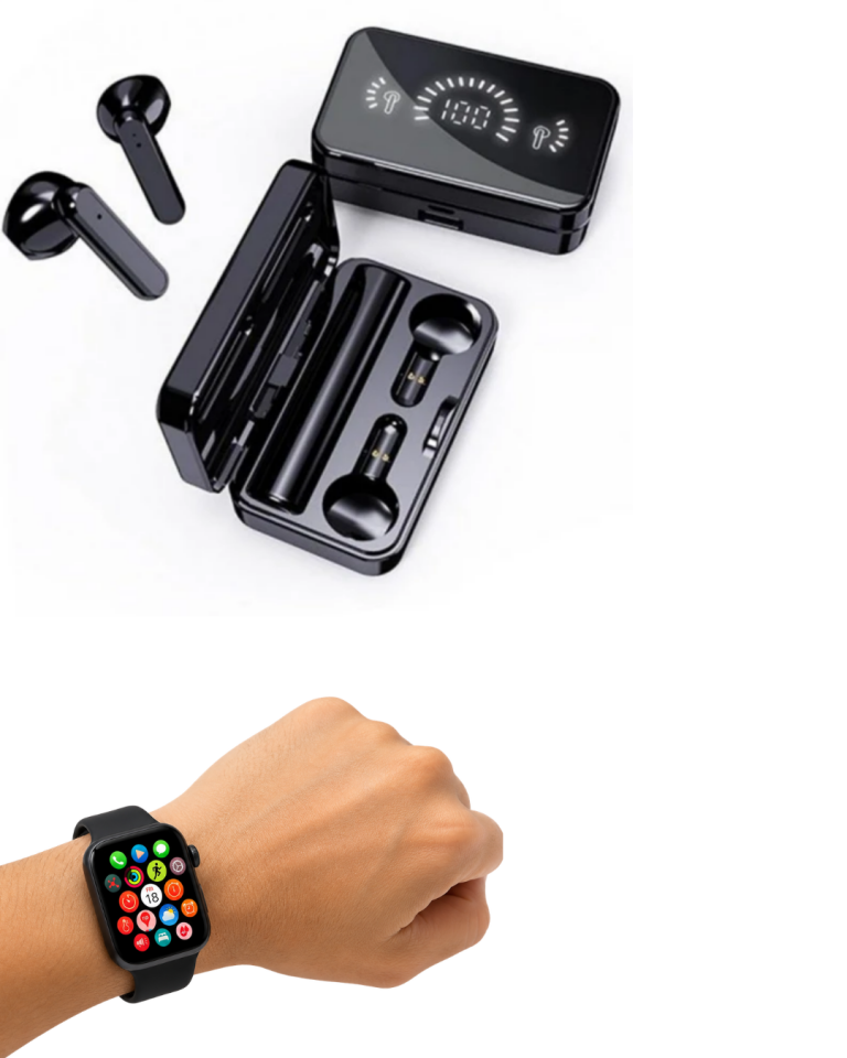 Spor ve Günlük Kullanıma Uygun Akıllı Saat ve Bluetooth Kulaklık Seti Yüksek Performans