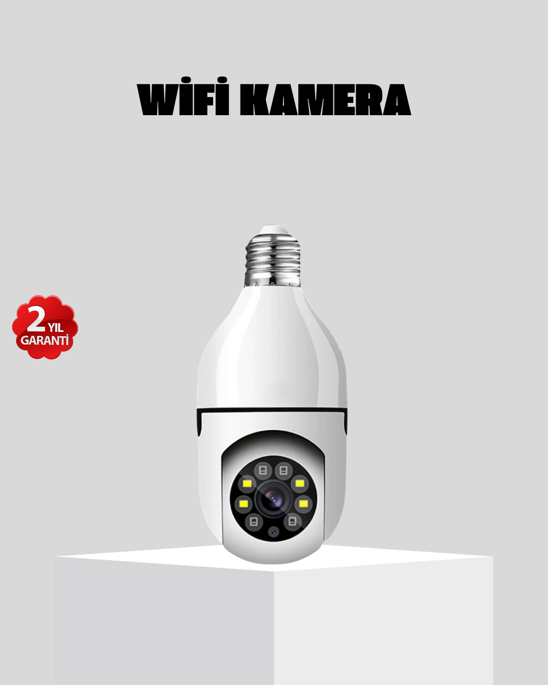 Akıllı Duy Kamera 360 Derece Dönebilir ve PTZ Teknolojili ( Lisinya )
