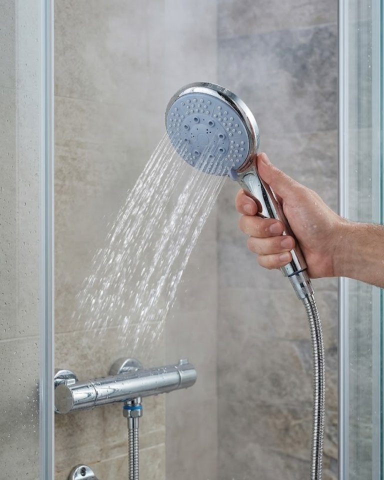 Spiral Hortumlu 4 Kademeli El Duşu Seti Duvar Askılı Banyo Duş Başlığı - Lisinya