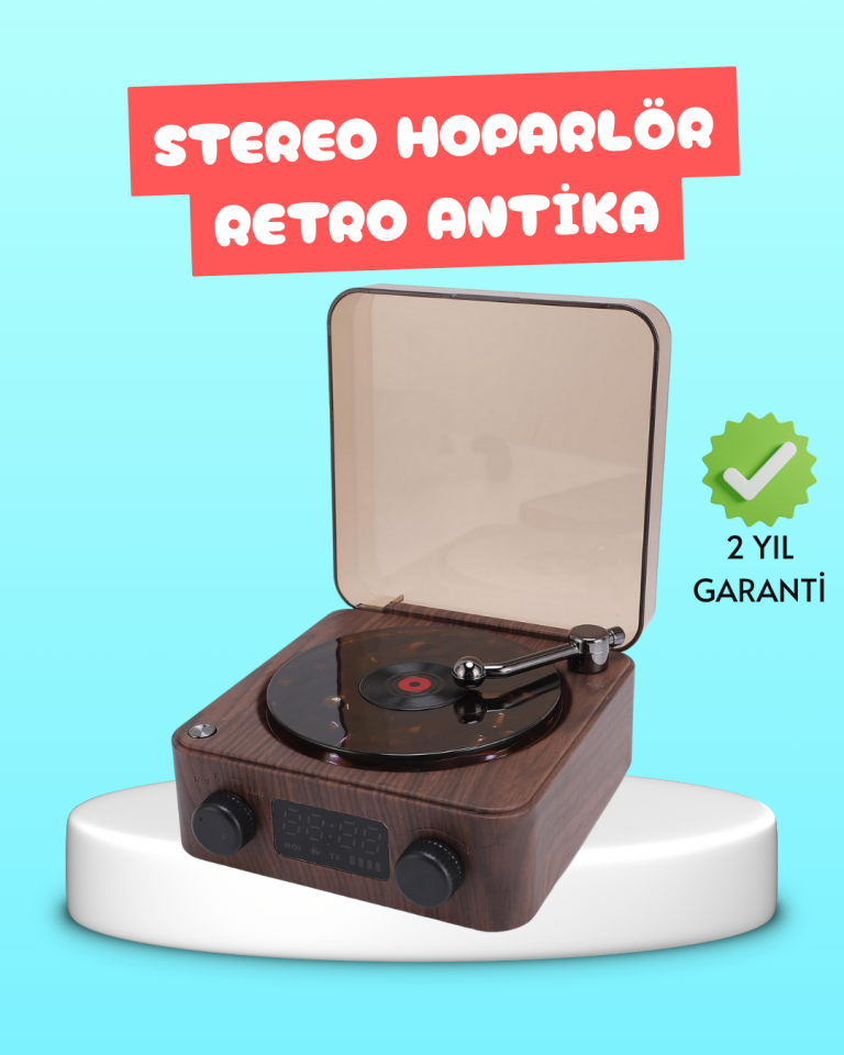 3-1 Arada Gece Lambalı Bluetooth Hoparlör – Saat Ekranlı Stereo Ses - Lisinya