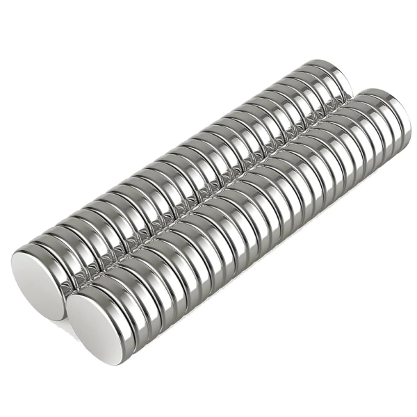 10 Adet 10x2mm Yuvarlak Neodyum Mıknatıs Güçlü Magnet Nikel Kaplamalı ( Lisinya )
