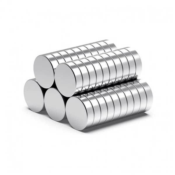 10 Adet 10x2mm Yuvarlak Neodyum Mıknatıs Güçlü Magnet Nikel Kaplamalı ( Lisinya )