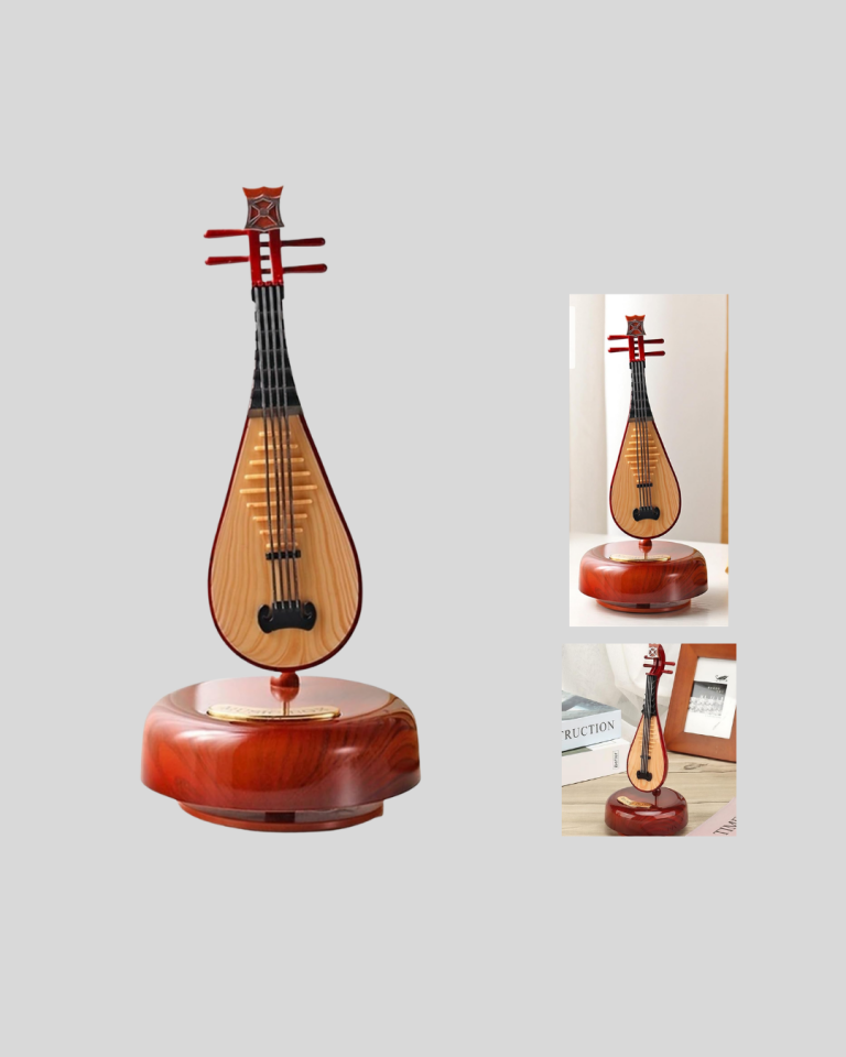 YamanHobi Ud Figürlü Dekoratif Müzik Kutusu Kahverengi