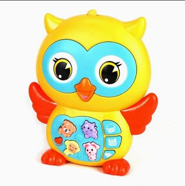Baykuş Eğitici Bebek Piyanosu - Sarı (Lisinya)