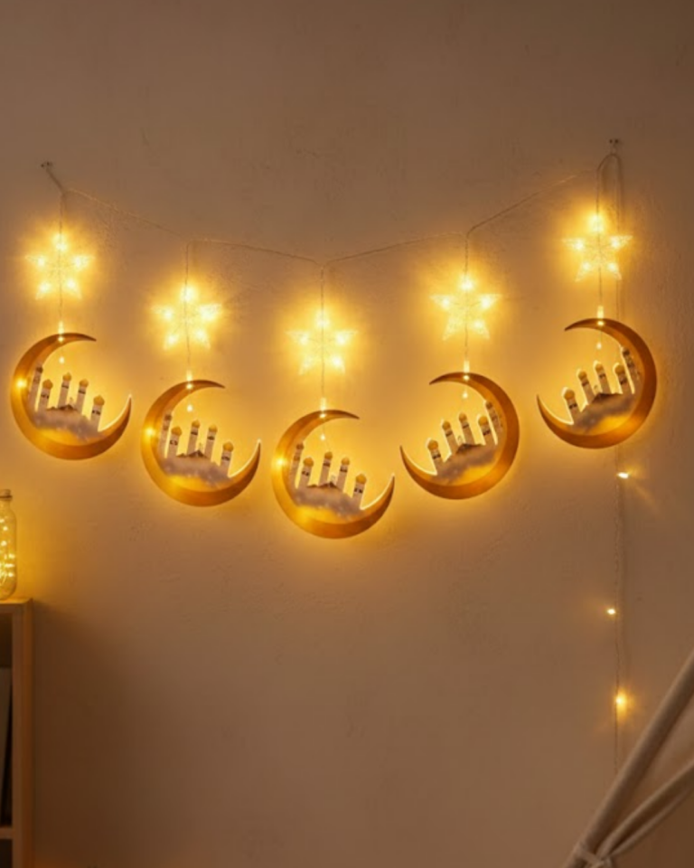 Ev İçi Ramazan LED Aydınlatma Saçağı 3 Metre Şık Tasarım - Lisinya
