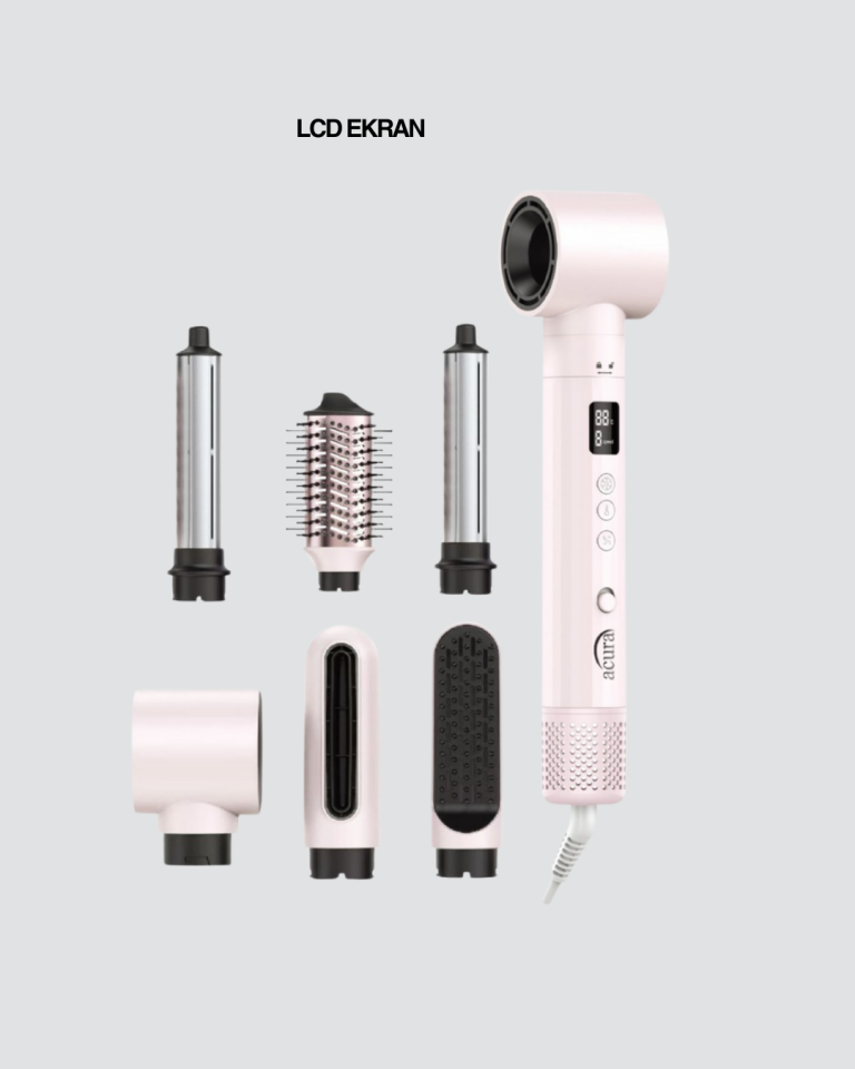 Motorlu LCD Ekranlı Saç Şekillendirme Seti - Lisinya
