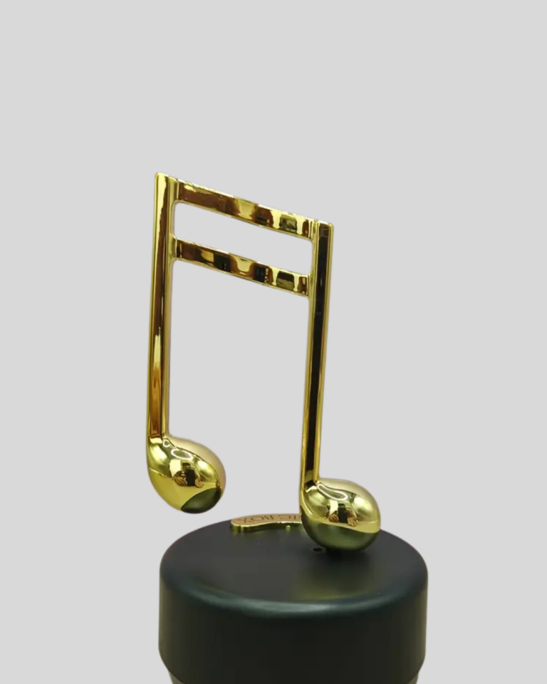 Altın Nota Temalı Müzik Kutusu  Müzikli Hediyelik - Lisinya
