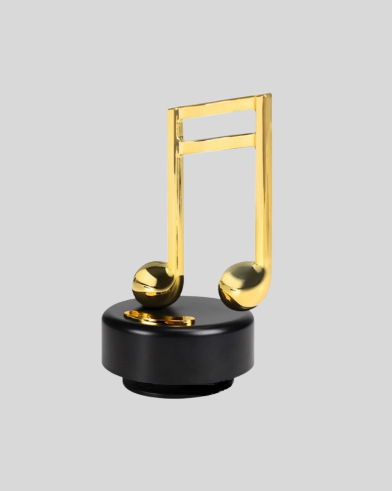Altın Nota Temalı Müzik Kutusu  Müzikli Hediyelik - Lisinya