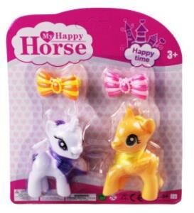 L-34-10 - PONY 2 Lİ FİGÜR SET TOKALI KARTELA (Lisinya)