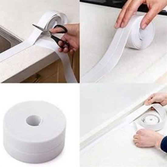 6 lı Su Sızdırmaz Banyo Mutfak Lavabo Küvet İzolasyon Şerit Bant Pratik Ürün ( Lisinya )
