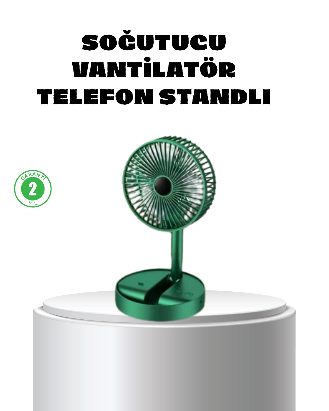 Katlanabilir Mini Fan – 3 Kademeli Soğutma, Şarjlı - Lisinya