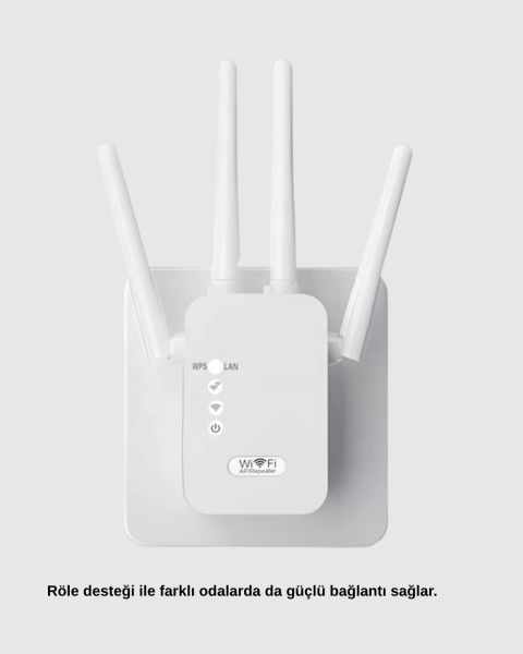50 Cihaz Destekli 300Mbps Kablosuz Sinyal Güçlendirici RJ45 Kablolu Kullanım