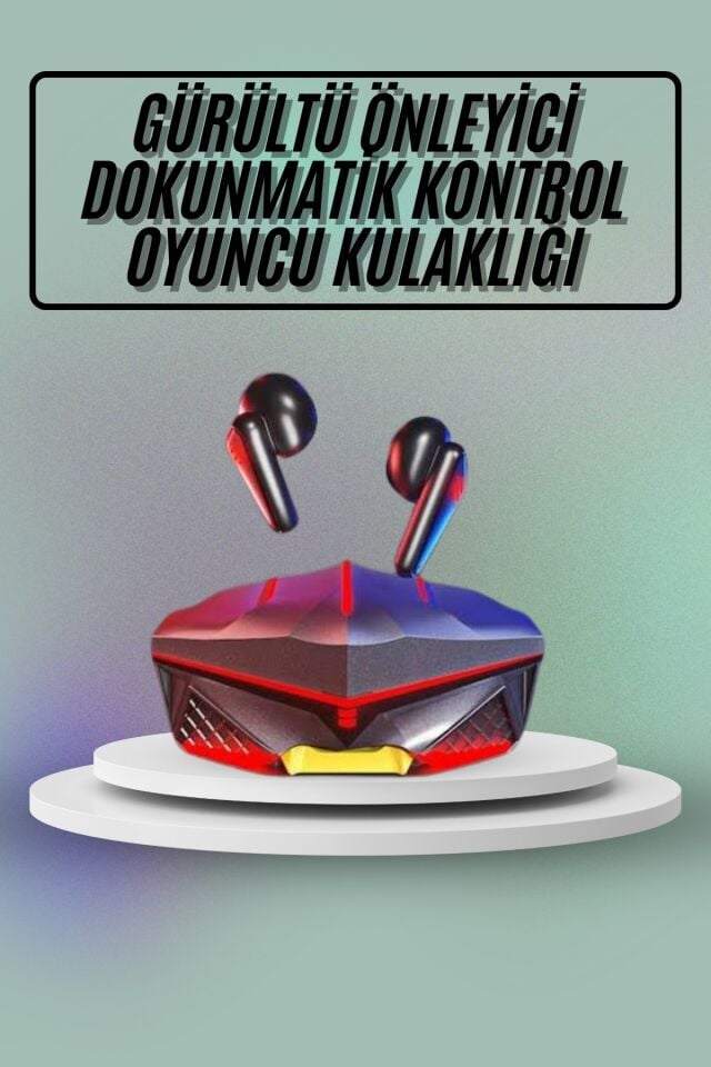 Dokunmatik Kontrol Tws Işıklı Kulakiçi Bluetooth Kulaklık Kablosuz Oyuncu Kulaklığı - Lisinya