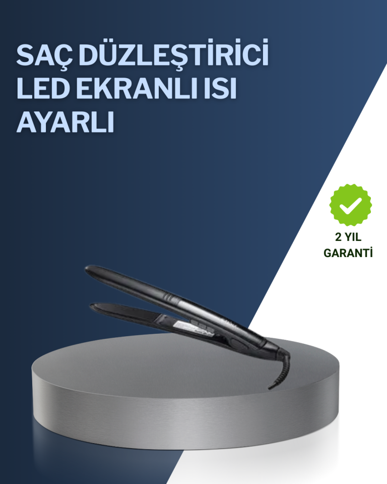 2025 Yeni Seri Dijital Ekranlı Isı Ayarlı Saç Düzleştirici Titanyum Kaplama A Kalite - Lisinya