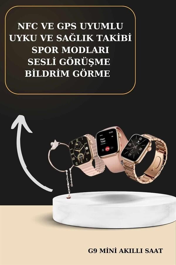 3 Kordonlu Pembe Amoled Ekran Akıllı Saat ve Yeni Nesil Pro Kablosuz Bluetooth Kulaklık
