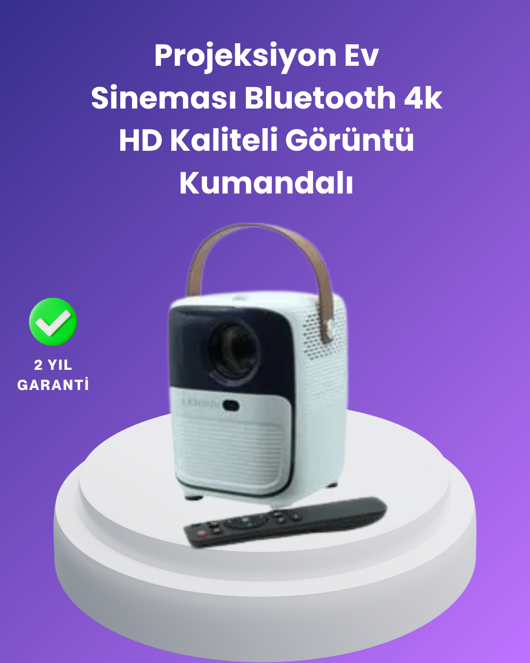 Çoklu Giriş Destekli Projektör – HDMI, USB ve Kulaklık Bağlantı Seçenekleriyle Geniş Uyumluluk - Lisinya