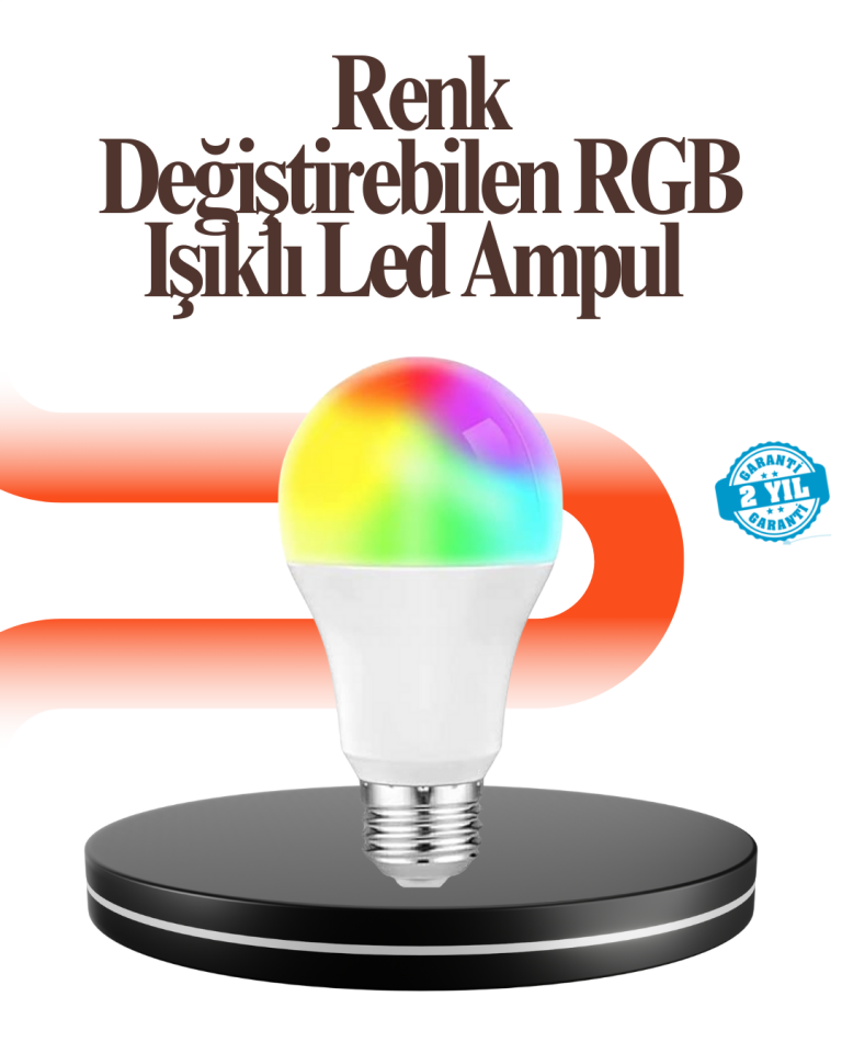 Renk Değiştiren RGB LED Ampul 16 Renk Uzaktan Kumandalı 2025 Model - Lisinya