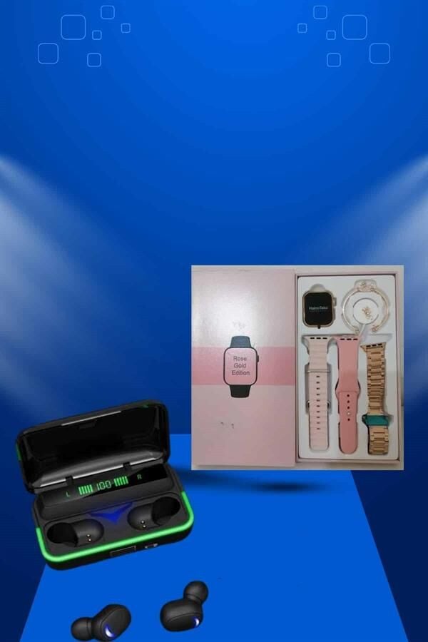 Bileklik Hediyeli Akıllı Saat ve Dijital Göstergeli ANC Özellikli Bluetooth Kulaklık