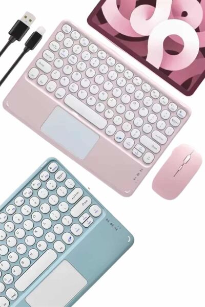 Profesyonel Wifi Q Klavye Bluetooth Klavye Touchpad 10.8 Inç Yeni Nesil - Lisinya