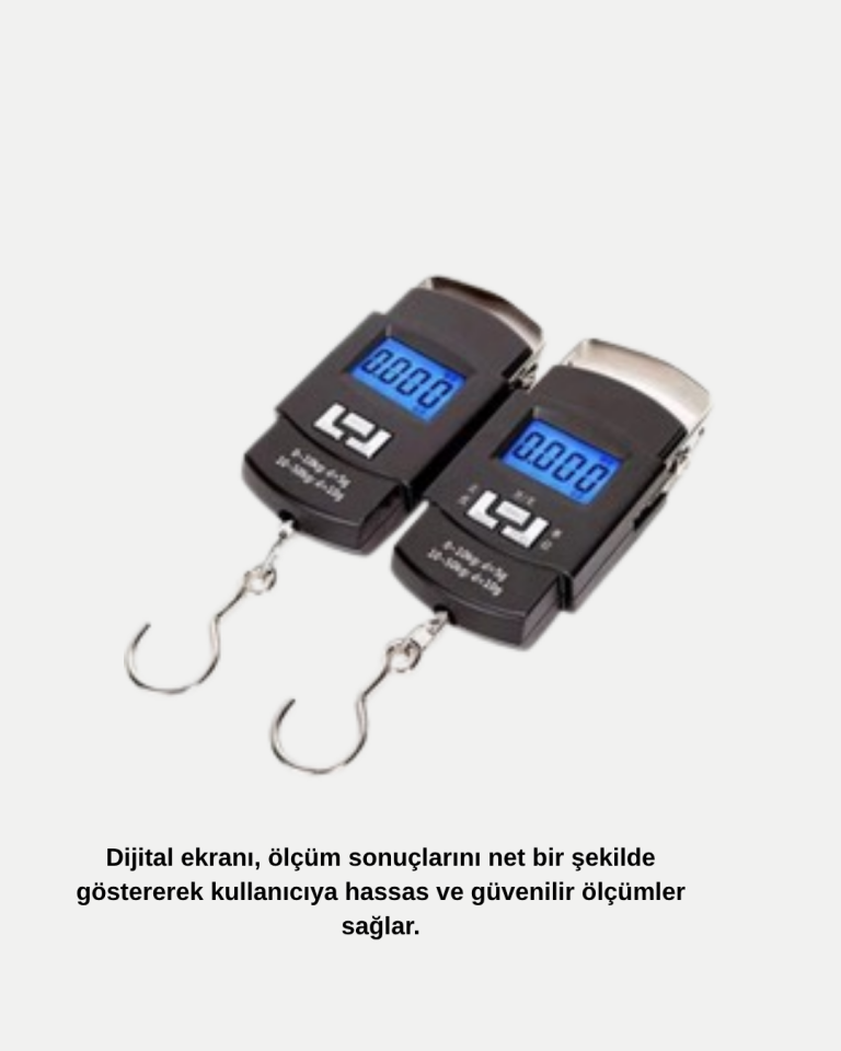 Portatif Dijital El Kantarı – Bavul, Kargo ve Paket Tartı Cihazı 50 Kg - Lisinya