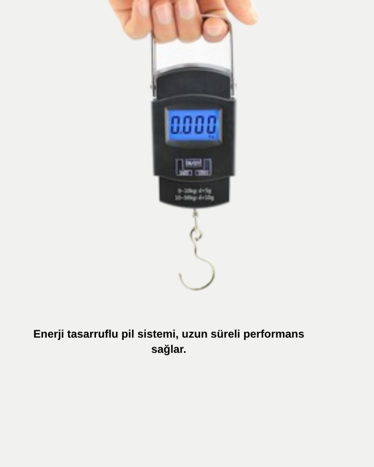 Portatif Dijital El Kantarı – Bavul, Kargo ve Paket Tartı Cihazı 50 Kg - Lisinya