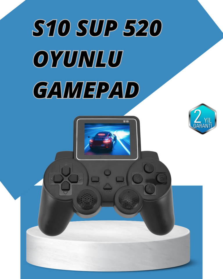 S10 Gamepad HDMI TV Bağlantılı 520 Klasik Retro Oyun 2025 Seri Orijinal - Lisinya
