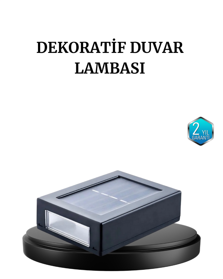 6 LED Güneş Enerjili Sensörlü Lamba – Akıllı Işık Sensörlü, Enerji Tasarruflu Bahçe Aydınlatma - Lisinya