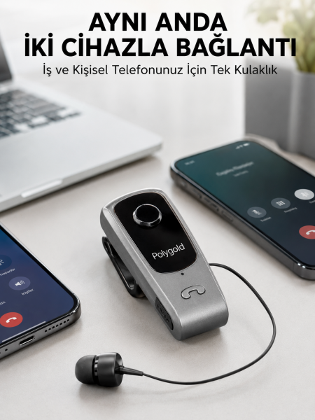 Mikrofonlu ve Ses Kontrollü Kablosuz Kulak İçi Kulaklık - Lisinya
