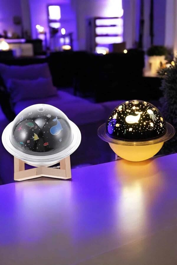 Hava Nemlendirici Masa ve Gece Lambası USB Projeksiyon Aromaterapi - Lisinya