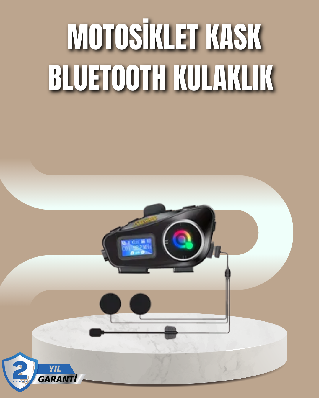 500 Metre İnterkom Mesafeli Kask Kulaklığı Gürültü Engelleyici - Lisinya