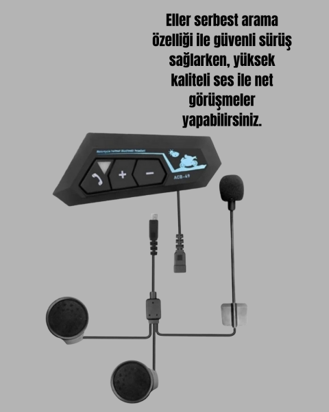 Motosiklet Sürüşleri İçin BT22 Kask Bluetooth Kulaklık Mikrofonlu Yeni Nesil