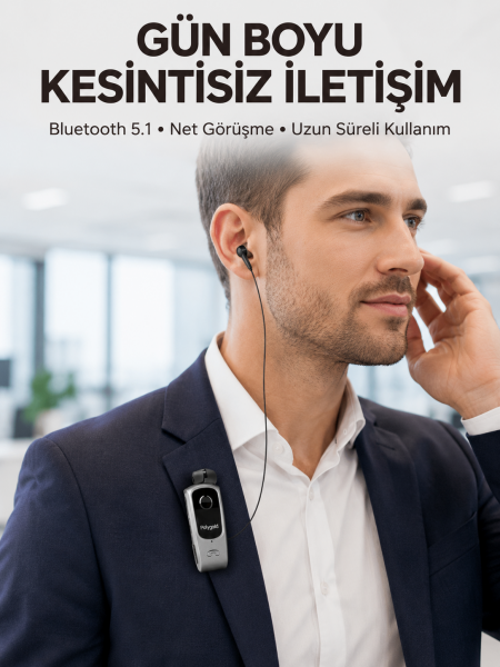 Çift Telefon Bağlantılı Eller Serbest Bluetooth Kulaklık - Lisinya