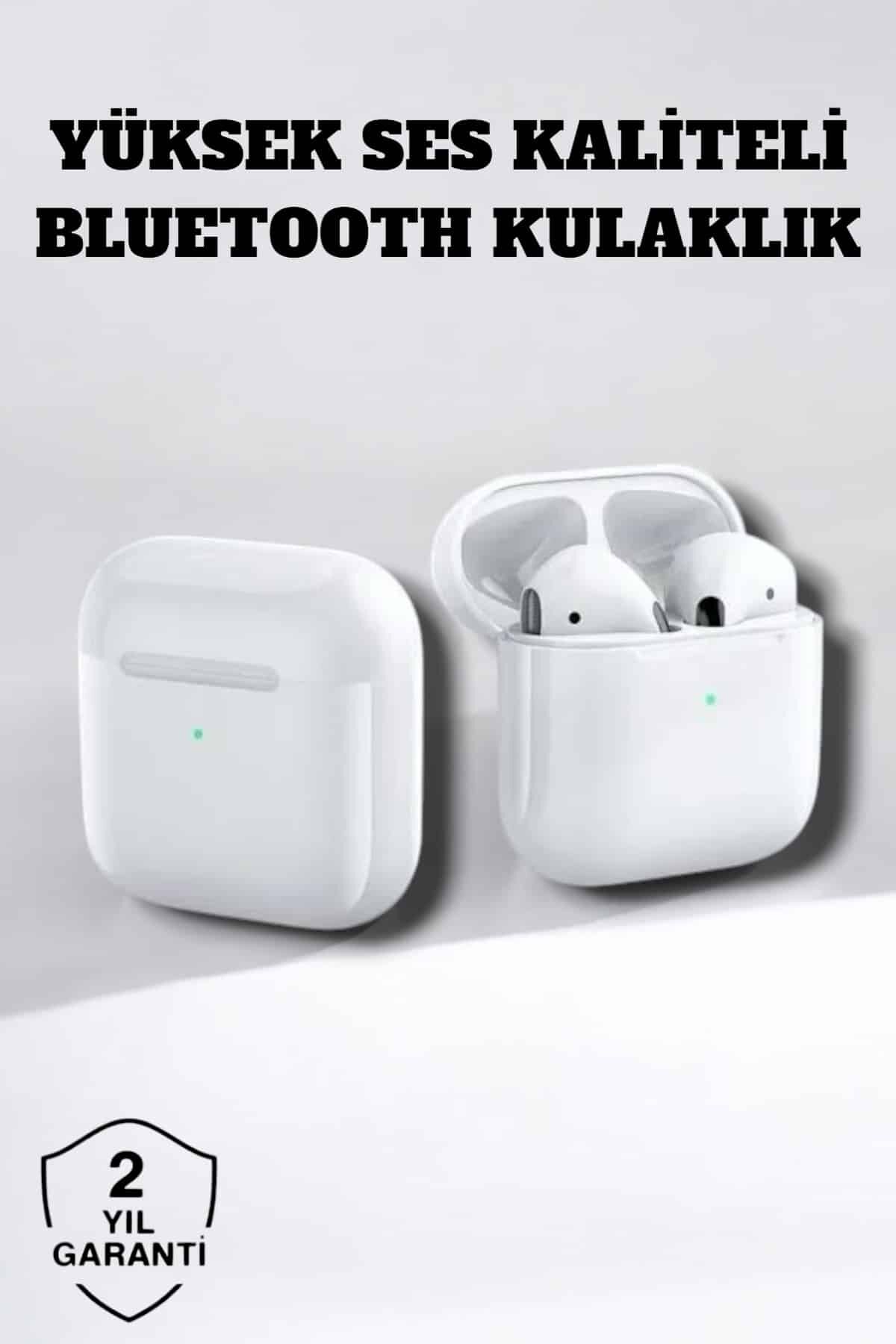 YamanHobi Bluetooth Kulaklık Beyaz Dokunmatik Kontrollü Mikrofonlu Kablosuz